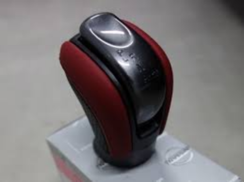 Genuine Nissan OEM R35 GTR GT-R Nismo Shift Knob Red and Black Leather