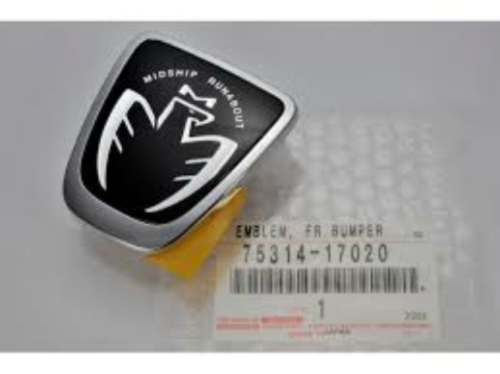 Genuine Toyota OEM MR2 Midship Runabout Front Emblem Black 75314-17020