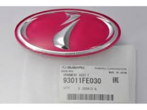 Genuine Subaru OEM Impreza GDB GDC STI 2000-2005 Front I Pink Emblem Badge