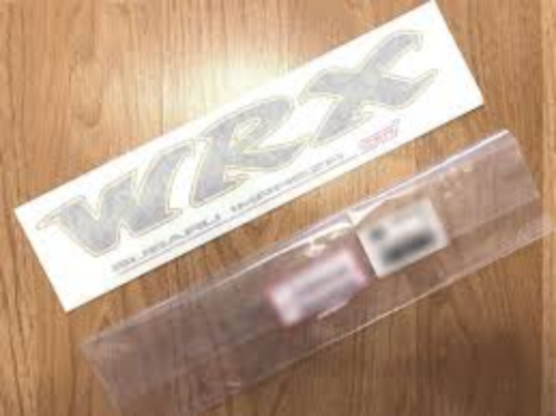 Genuine SUBARU OEM GC8 Impreza WRX STI Rear Trunk White Decal Sticker
