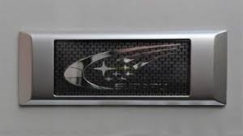 Genuine SUBARU OEM 02-07 Impreza WRX STi GDA GDB Rear Carbon SWRT SUBARU Emblem