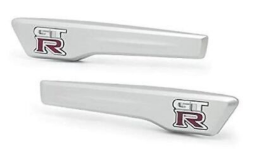 Genuine NISSAN OEM GTR R35 Front Fender Emblem R L Set 63871-62B0A 63870-62B0A