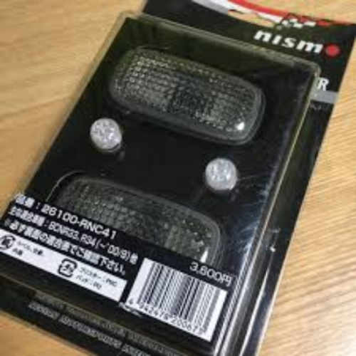 Genuine Nissan OEM nismo R33 R34 SKYLINE GTR Side Turn Signals smokeClear Lens