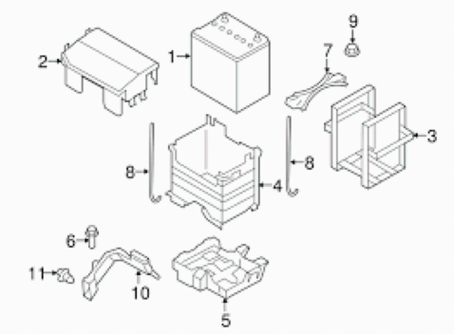 Genuine Mazda OEM 2006-2015 MX-5 Miata NC NCEC Battery Box Cover LFG1-18-593B