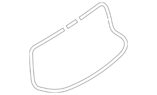 Genuine MAZDA OEM MX-5 MIATA Rear Glass Hardtop Window Molding NAY1-63-930