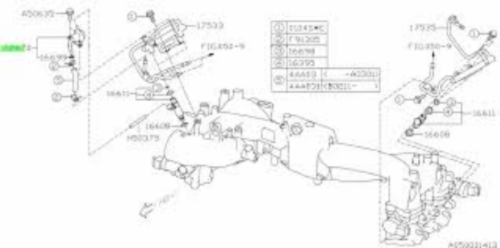 Genuine SUBARU OEM Impreza Forester Injection Pressure Regulator 22670AA252