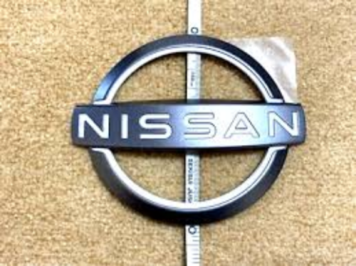 Genuine Nissan OEM 370Z Front Bumper New Logo Emblem 62890-6GP0A