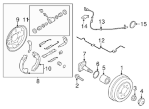 GENUINE NISSAN OEM SENSOR-ROTOR,ANTISKID REAR 47950-1HA0A