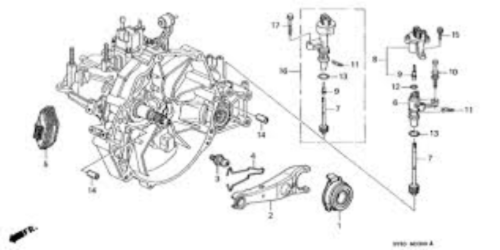 Genuine HONDA OEM PRELUDE ACCORD TORNEO ASCOT Clutch Release Fork 22821-P0S-000