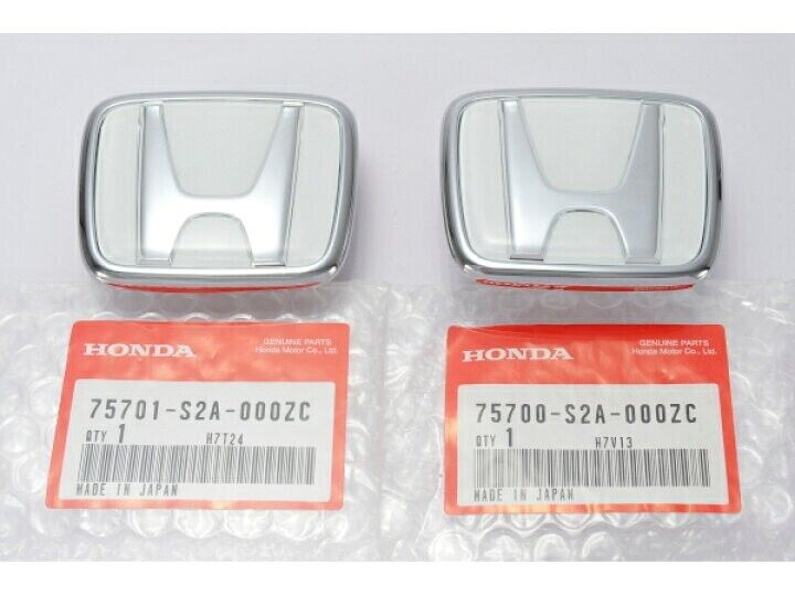 Genuine HONDA OEM S2000 AP1 AP2 2-Set White H Emblem Badge Ornament