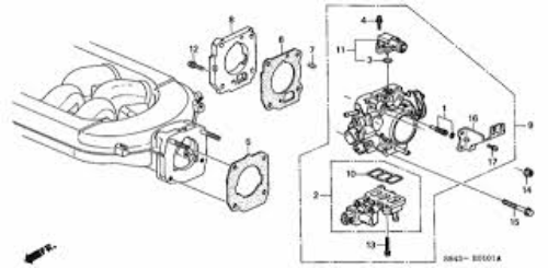 Genuine HONDA OEM CIVIC CRV Idle Air Control Valve Iacv 16022-P8A-A03