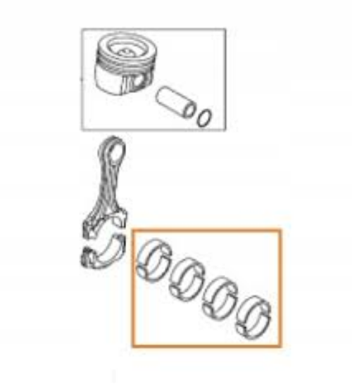 Genuine MAZDA OEM Mazda6 CX-5 2.2 Diesel Big End Bearing Standard Size