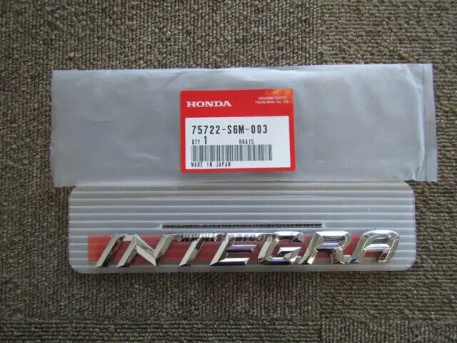 GENUINE HONDA OEM INTEGRA DC5 ACURA RSX 02-06 Type-S RED Rear EMBLEM 2-Set Badge