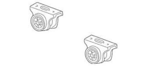 Genuine Honda OEM Mounting A Rear Differential 50710-S2A-000 ×2