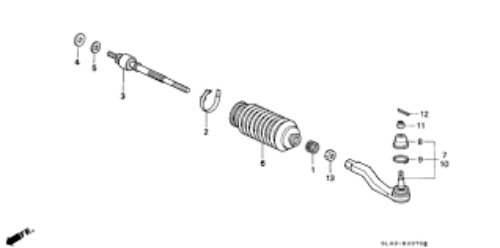 Genuine HONDA NSX NA1 NA2 Tie Rod End LH & RH Set 53560-SL0-A01 53540-SL0-A01