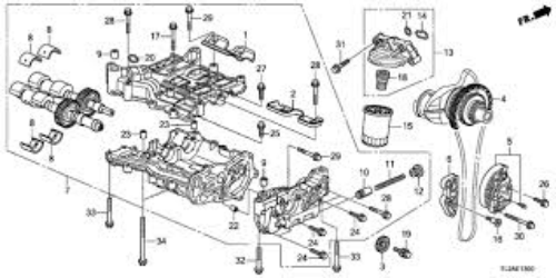 Genuine HONDA OEM Acura CR-V ACCORD ODYSSEY CIVIC Timing Chain 13441-R40-A01