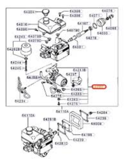 GENUINE Mitsubishi OEM PUMP, BRK BOOSTER HYDRAULIC 4630A481