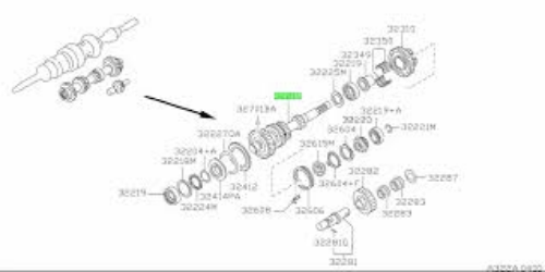 GENUINE NISSAN OEM GEAR CAR PARTS 32212-AA504