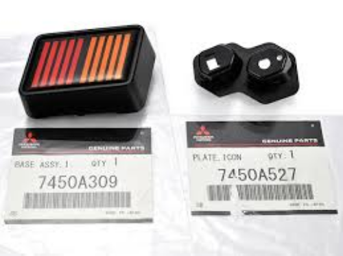 GENUINE MITSUBISHI OEM LANCER EVOLUTION RALLIART EMBLEM SET 7450A309 7450A527