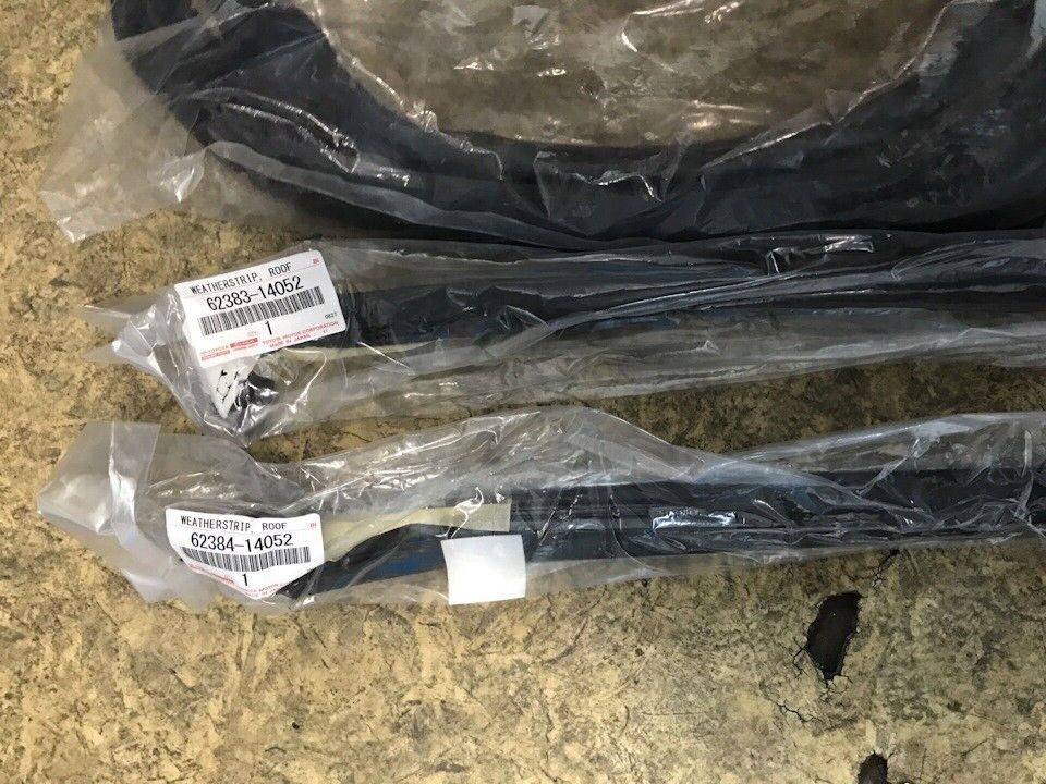 TOYOTA OEM 88-93 Supra JZA70 MK3 Door Roof Side Rail Weather Strip No.3 Rh & Lh
