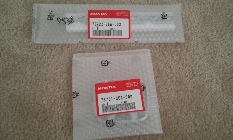 HONDA OEM 2002-08 ACCORD TSX ACURA, CL7 CL8 CL9 Rear "H" & "ACCORD" Emblem Set