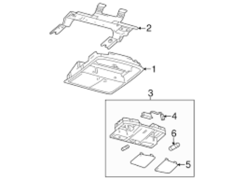 Geuine Mazda OEM 2010-2013 Mazda3 Overhead Console Map Lamp Light