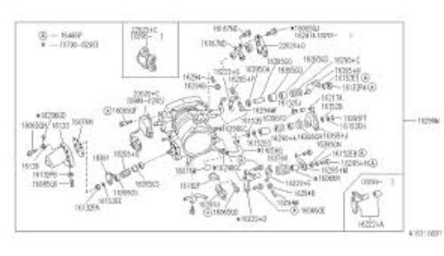 GENUINE NISSAN THROTTLE POSITION SENSOR SKYLINE R33 ECR33 SERIES 2 RB25DET Q45