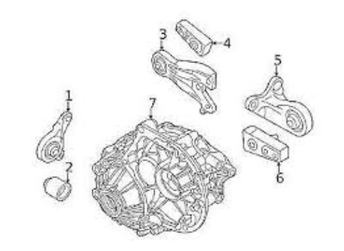 Genuine MITSUBISHI OEM Outlander PHEV Mounting 3517A053