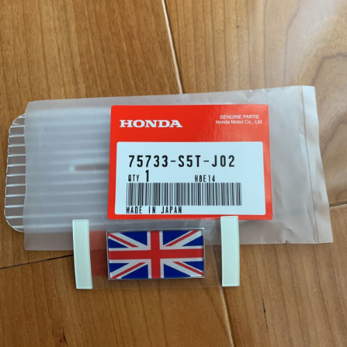 Genuine HONDA OEM CIVIC Rear UNION JACK FLAG Emblem Badge EP3 TYPE-R 02-04