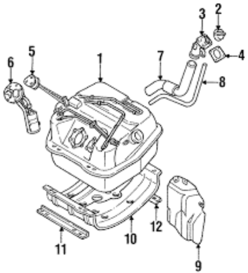 Genuine Mitsubishi OEM Montero Pajero Fuel Level Gauge Sensor MB571603