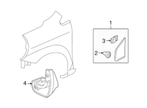 Honda OEM Right Side Corner-Window Mirror Molding Trim Fit Jazz 2009 2010 2011
