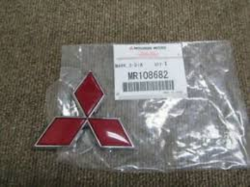 Genuine Mitsubishi OEM Lancer CP9A EVO6 TOMMI MAKINEN Rear Red Mark Emblem Badge