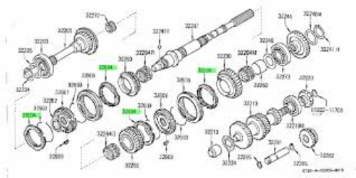 Genuine NISSAN OEM DATSUN 1200 B110 B120 B210 B310 Ute Gearbox Synchro Balk Ring