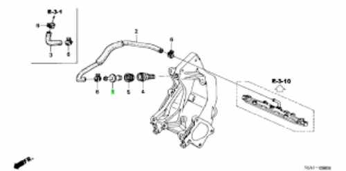 Genuine HONDA OEM VALVE, AIR 17130-RBB-003