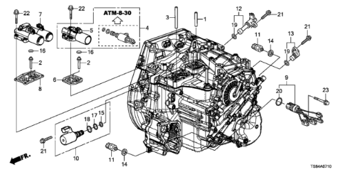Genuine Honda OEM Accord CR-V Civic Transmission Shift Solenoid 28250-R90-003