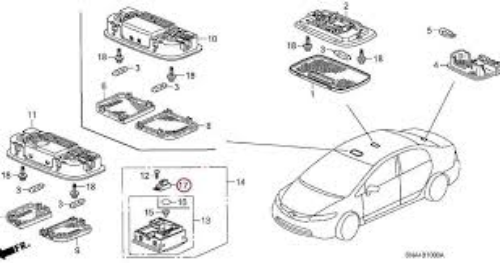 Genuine Honda OEM Parts Microphone Assembly 39182-SMA-003