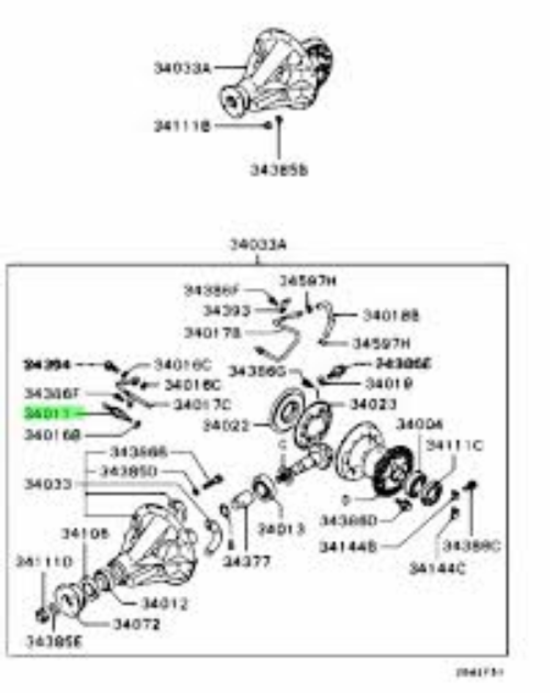 Genuine Mitsubishi OEM SW, RR DIFF LOCK POSITION MB664396