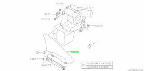 Genuine Subaru OEM Air Cleaner Inlet Duct Tube Intake 09-13 Forester 46012SC000