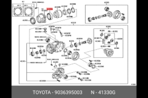 Genuine Toyota OEM NSK 95DSF01 For Bearing Radial Ball 90363-95003