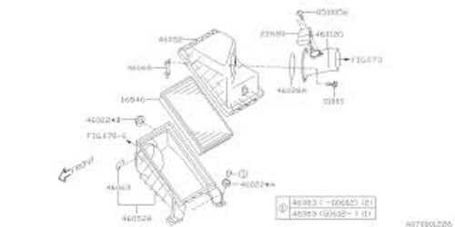 Genuine SUBARU OEM 2002-2007 IMPREZA WRX STI Mass Air Flow Sensor 22680AA310