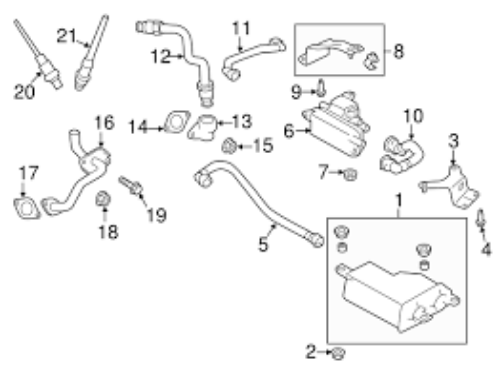 Genuine Subaru OEM Forester Crosstrek Air Fuel Ratio O2 Sensor 22641AA670