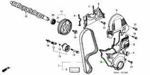 Genuine Honda OEM 2001-2005 Civic Lower Timing Cover Gasket 11831-PLC-000