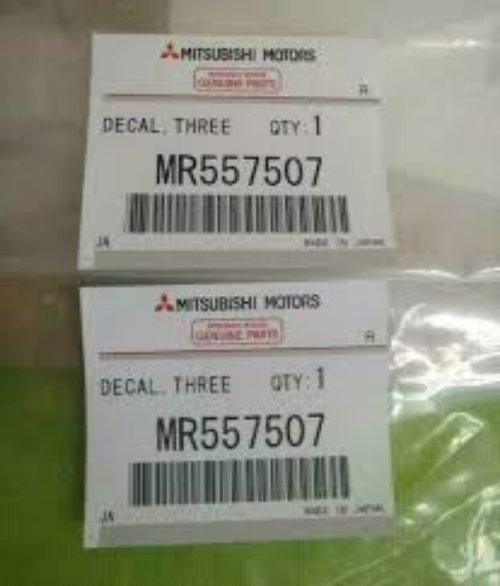 Genuine Mitsubishi OEM Three Diamond Decal 2 Set CP9A Lancer Evo6 Tommi Makinen