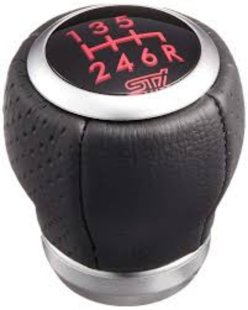 Genuine SUBARU OEM IMPREZA WRX STi GRB GVF GVB LEATHER F6 SHIFT KNOB SG117AJ015