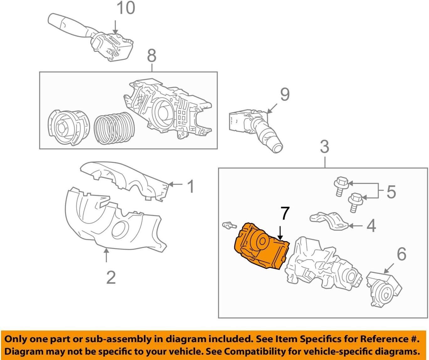 Genuine Honda Ignition Switch Acura Civic CR-V Accord 35130-SAA-J51