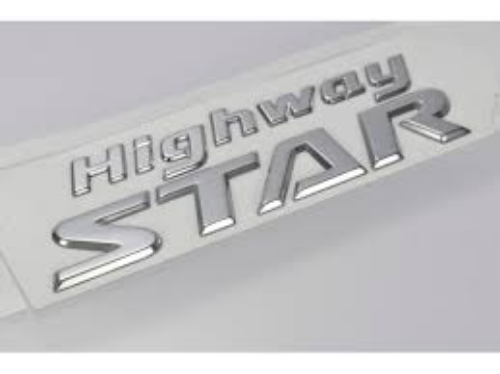 Genuine Nissan OEM Elgrand E52 "Highway STAR" Rear Emblem 90897-CN400