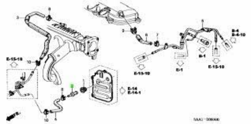 GENUINE HONDA OEM VALVE, AIR MOBILIO FREED SPIKE ALMAS AIRWAVE 17130-PWA-003