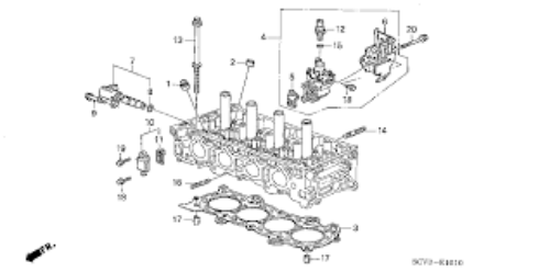Genuine HONDA OEM Accord Element VTC OIL Control Valve Assembly 15830-RAA-A01