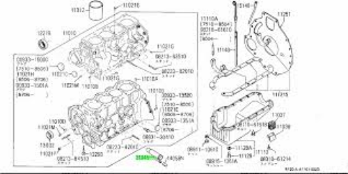 Genuine NISSAN B10 B110 B310 B120 Ute A12 A14 A15 DATSUN 1200 Water Suction Pipe