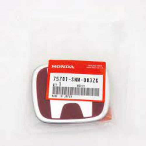 GENUINE HONDA OEM CIVIC FD2 TYPE-R Front & REAR RED H EMBLEM BLACK TRIM